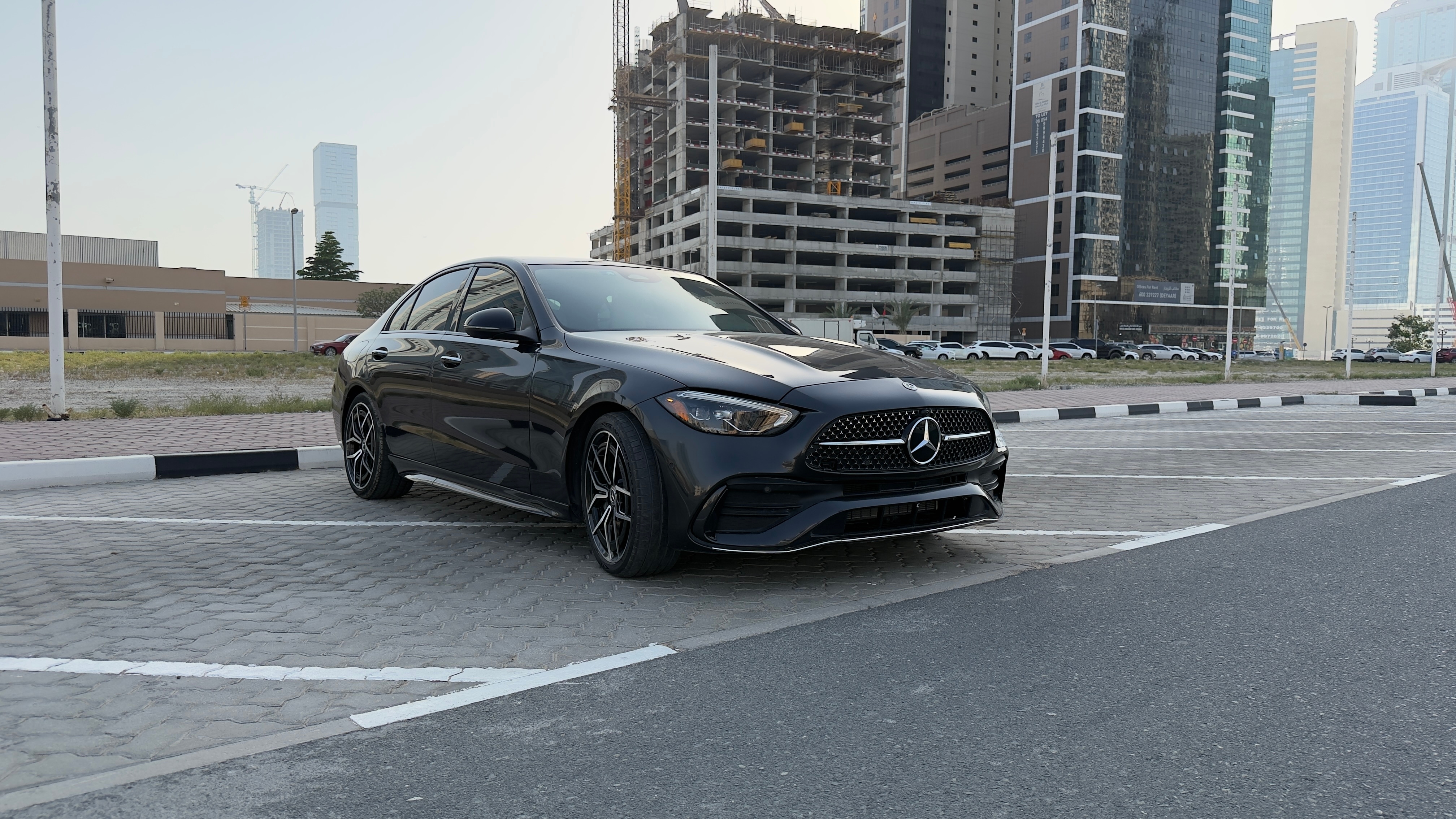 Black Mercedes Benz C300 4Matic 2023